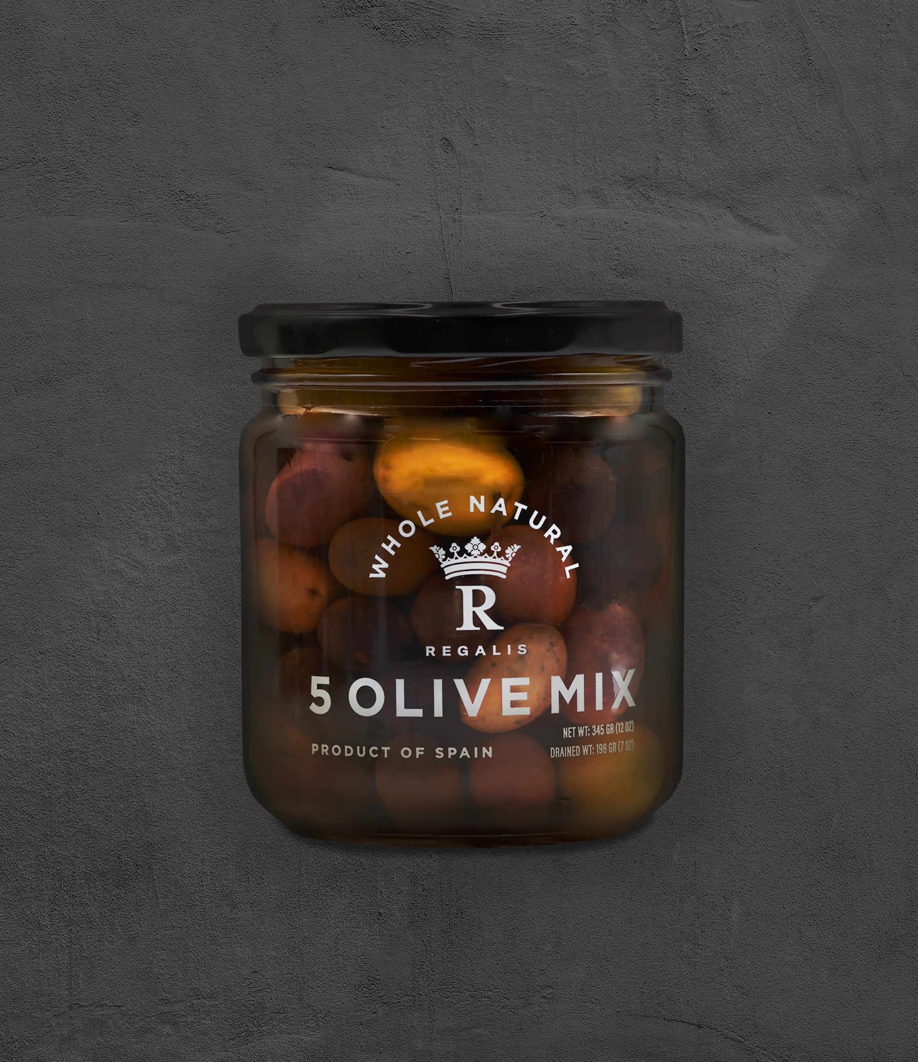 Regalis Five Olive Mix, Whole Natural