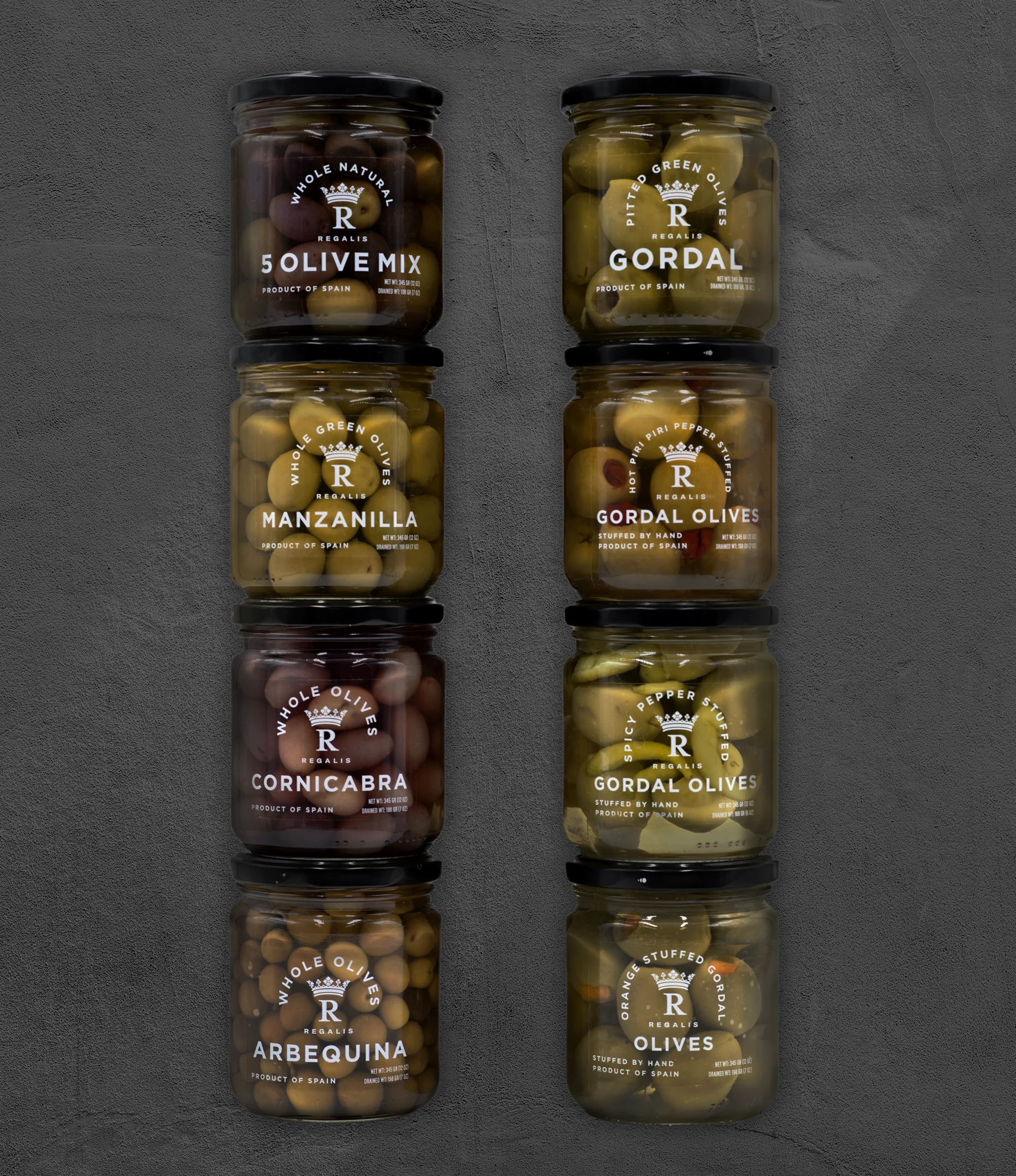 The Regalis Olive Collection